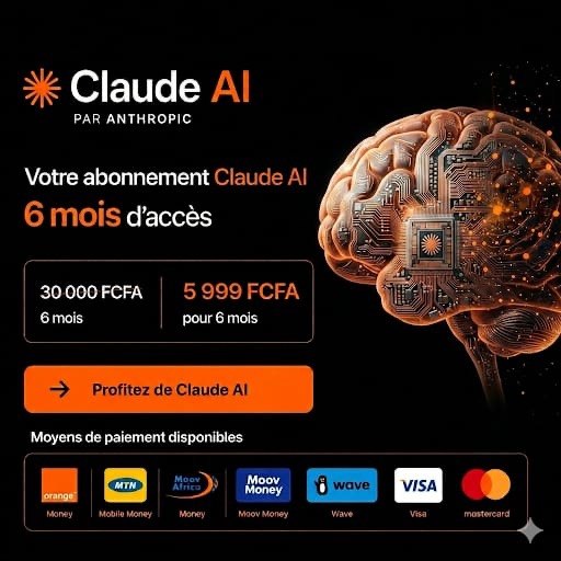 CLAUDE AI PRO – 6 MOIS D’ACCÈS PREMIUM